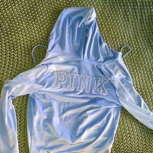 Pink zip up hoodie